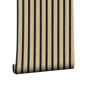 SlatWall, autocolant autoadeziv cu aspect de lemn natural (300 x 45 cm)