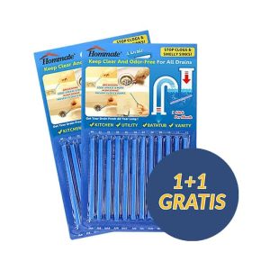 SinkSticks, set de 12 bețișoare pentru sifoane și scurgeri 1 + 1 GRATUIT